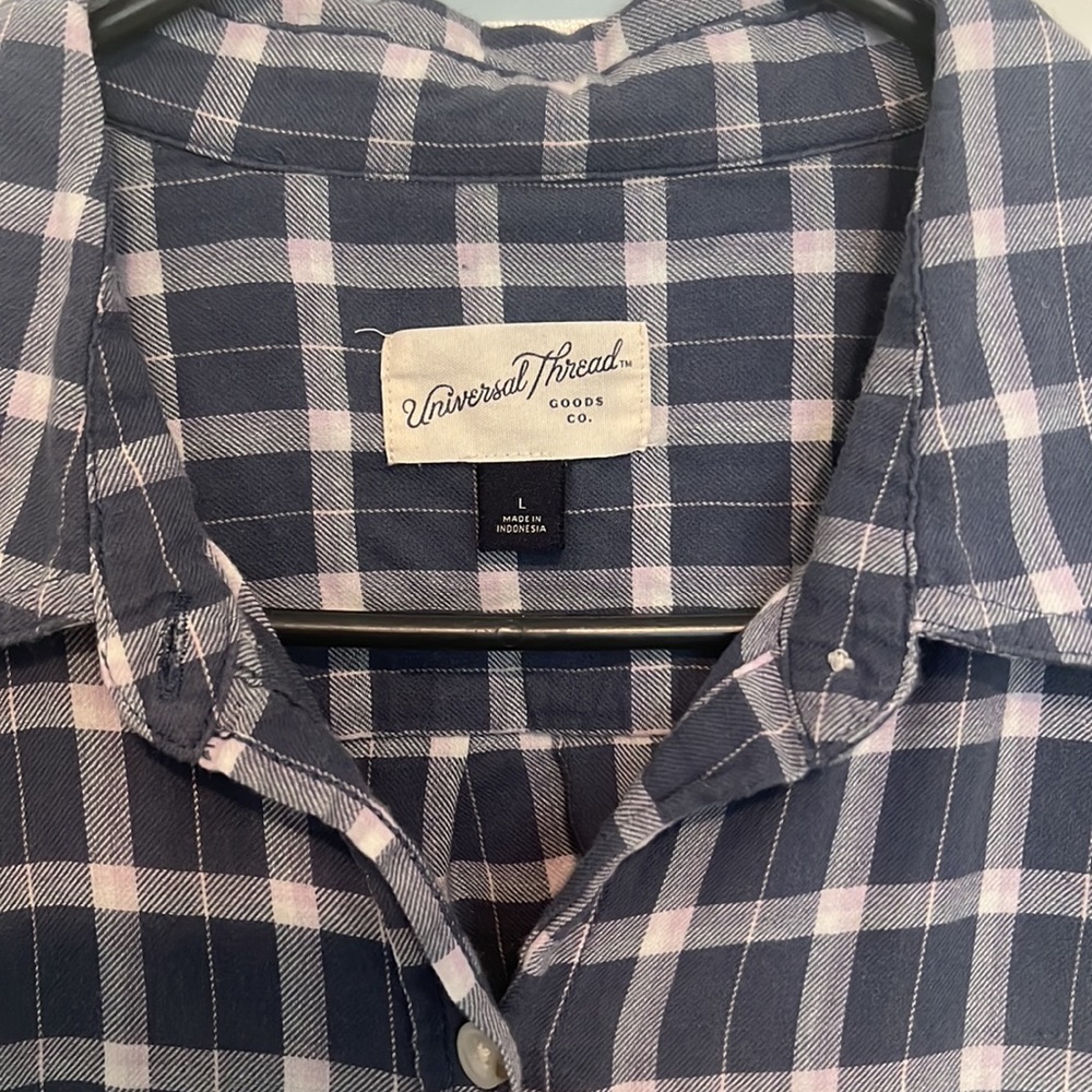 Plaid button up - Picture 3 of 3